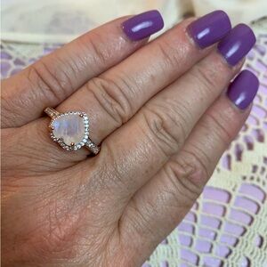 🌸Moonstone Heart Ring🌸